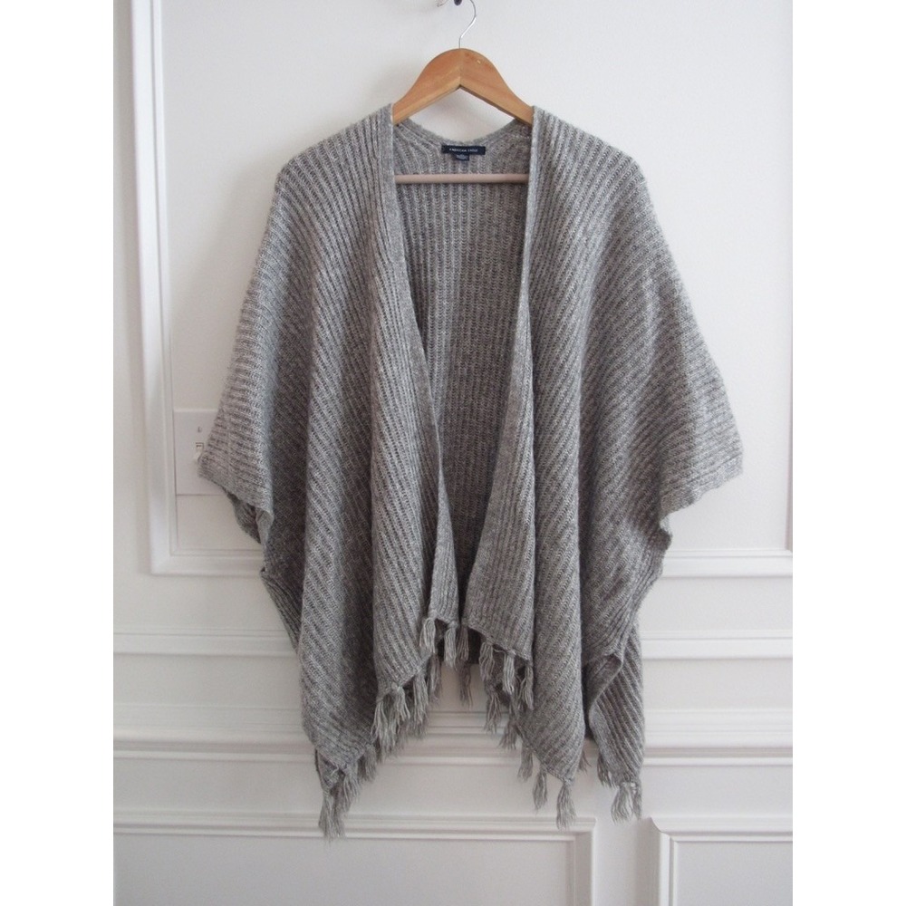 American Eagle Shawl Wrap Poncho Cape Cardigan Sweater Open O/S